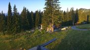 Archived webcam image showing Brauneck-Lenggries - BayernHütte on 8 Aug 2026 at 06:22