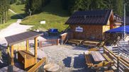 Archived webcam image showing Brauneck-Lenggries - BayernHütte on 8 Aug 2026 at 08:22