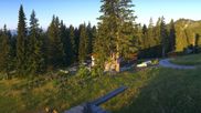 Archived webcam image showing Brauneck-Lenggries - BayernHütte on 13 Aug 2026 at 06:09