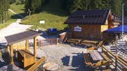 Archived webcam image showing Brauneck-Lenggries - BayernHütte on 13 Aug 2026 at 08:09