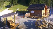 Archived webcam image showing Brauneck-Lenggries - BayernHütte on 22 Sep 2026 at 08:49