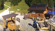 Archived webcam image showing Brauneck-Lenggries - BayernHütte on 27 Sep 2026 at 10:11