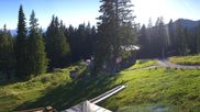 Archived webcam image showing Brauneck-Lenggries - BayernHütte on 27 Sep 2026 at 16:11
