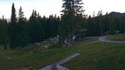 Archived webcam image showing Brauneck-Lenggries - BayernHütte on 27 Sep 2026 at 18:11