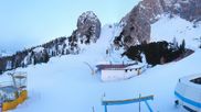 Archived webcam image showing Cortina d'Ampezzo - Top Station Duca d'Aosta on 2 Apr 2026 at 07:36
