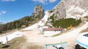 Archived webcam image showing Cortina d'Ampezzo - Top Station Duca d'Aosta on 21 May 2026 at 10:51