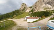 Archiviertes Webcam Bild: Cortina d'Ampezzo: Tofana-Abfahrt (Duca d'Aosta) am 14.07.2026 um 07:20 Uhr