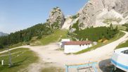 Archiviertes Webcam Bild: Cortina d'Ampezzo: Tofana-Abfahrt (Duca d'Aosta) am 14.07.2026 um 08:01 Uhr