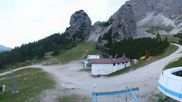 Archived webcam image showing Cortina d'Ampezzo - Top Station Duca d'Aosta on 18 Aug 2026 at 06:17