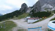 Archived webcam image showing Cortina d'Ampezzo - Top Station Duca d'Aosta on 18 Aug 2026 at 07:17