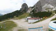 Archived webcam image showing Cortina d'Ampezzo - Top Station Duca d'Aosta on 18 Aug 2026 at 12:17