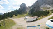 Archived webcam image showing Cortina d'Ampezzo - Top Station Duca d'Aosta on 18 Aug 2026 at 16:17