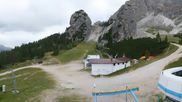 Archived webcam image showing Cortina d'Ampezzo - Top Station Duca d'Aosta on 18 Aug 2026 at 18:17