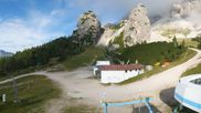 Archived webcam image showing Cortina d'Ampezzo - Top Station Duca d'Aosta on 19 Aug 2026 at 08:25