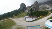 Archived webcam image showing Cortina d'Ampezzo - Top Station Duca d'Aosta on 19 Aug 2026 at 12:25