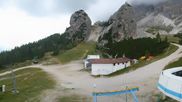Archived webcam image showing Cortina d'Ampezzo - Top Station Duca d'Aosta on 19 Aug 2026 at 16:25