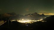 Archived webcam image showing Cortina d'Ampezzo - Top Station Duca d'Aosta on 18 Oct 2026 at 00:20