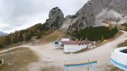 Archived webcam image showing Cortina d'Ampezzo - Top Station Duca d'Aosta on 18 Oct 2026 at 14:20