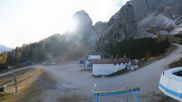 Archived webcam image showing Cortina d'Ampezzo - Top Station Duca d'Aosta on 18 Oct 2026 at 16:20