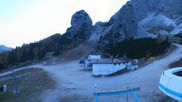 Archived webcam image showing Cortina d'Ampezzo - Top Station Duca d'Aosta on 18 Oct 2026 at 18:20