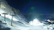 Archived webcam image showing Cortina d'Ampezzo - Top Station Pomedes on 27 Feb 2026 at 00:21