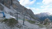 Archived webcam image showing Cortina d'Ampezzo - Top Station Pomedes on 15 Jun 2026 at 18:17