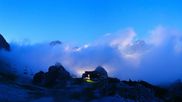 Archived webcam image showing Cortina d'Ampezzo - Top Station Pomedes on 15 Jun 2026 at 22:17