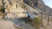 Archived webcam image showing Cortina d'Ampezzo - Top Station Pomedes on 3 Aug 2026 at 07:32