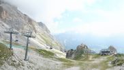 Archived webcam image showing Cortina d'Ampezzo - Top Station Pomedes on 9 Aug 2026 at 10:33