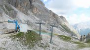 Archived webcam image showing Cortina d'Ampezzo - Top Station Pomedes on 9 Aug 2026 at 12:33