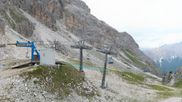 Archived webcam image showing Cortina d'Ampezzo - Top Station Pomedes on 18 Aug 2026 at 18:17