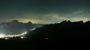 Archived webcam image showing Cortina d'Ampezzo - Top Station Pomedes on 2 Oct 2026 at 20:18