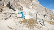 Archiviertes Webcam Bild: Cortina d'Ampezzo - Bergstation Pomedes am 17.10.2026 um 12:58 Uhr