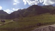 Archived webcam image showing Oberiss Alm in the Stubai Oberberg valley on 26 Jun 2026 at 16:30