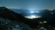 Archived webcam image showing Rosshütte - Top station Seefelder Joch on 13 May 2026 at 00:47