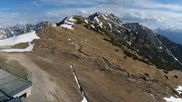 Archived webcam image showing Rosshütte - Top station Seefelder Joch on 13 May 2026 at 18:47