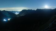 Archived webcam image showing Rosshütte - Top station Seefelder Joch on 7 Sep 2026 at 02:37