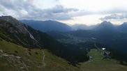 Archived webcam image showing Rosshütte - Top station Seefelder Joch on 7 Sep 2026 at 18:37