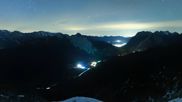 Archived webcam image showing Rosshütte - Top station Seefelder Joch on 23 Oct 2026 at 04:56