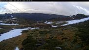 Archived webcam image showing Thredbo: Basin Run and T-bar on 14 Jun 2026 at 00:28