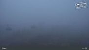 Archived webcam image showing Spindleruv Mlyn: Top Station Chair Lift Svaty Petr on 11 Oct 2026 at 07:18