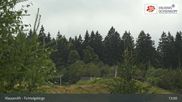 Archived webcam image showing Mehlmeisel - Klausen lifts on 1 Aug 2026 at 13:38