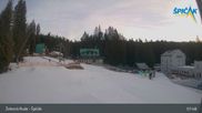 Archived webcam image showing Spicak - Base station chairlift on 26 Feb 2026 at 08:18