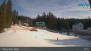 Archived webcam image showing Spicak - Base station chairlift on 26 Feb 2026 at 09:18