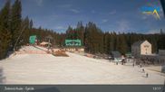 Archived webcam image showing Spicak - Base station chairlift on 26 Feb 2026 at 13:18