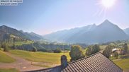 Archived webcam image showing Aeschi - Ski hut Aeschiallmend on 12 Jul 2026 at 18:55