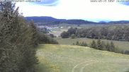 Archived webcam image showing Ski area Holzelfingen - Top Station Salach-Lifts on 15 May 2026 at 12:47
