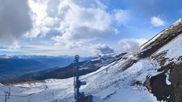 Archived webcam image showing Crans Montana - Top station La Tsa chair lift on 22 Oct 2026 at 14:49