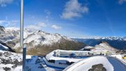 Archived webcam image showing Crans Montana - Top station La Tsa chair lift on 22 Oct 2026 at 16:49
