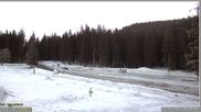 Archived webcam image showing Pokljuka: Biathlon Stadium Entrance on 26 Feb 2026 at 07:05